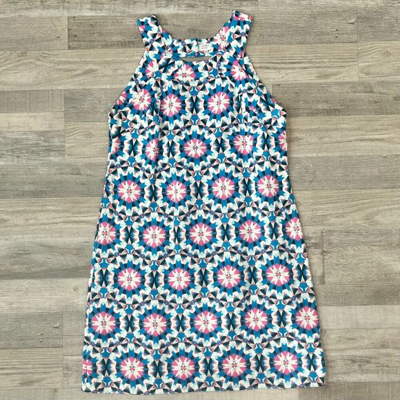 crown & ivy Dresses & Skirts - Crown & Ivy Blue Pink Pattern Halter Style Sundress Size 8 Sheath B47